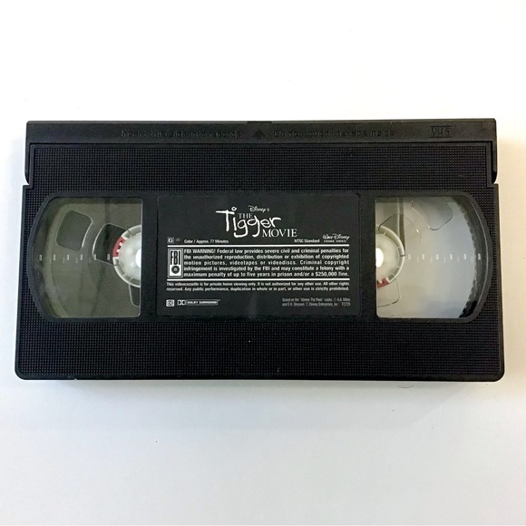 Disney The Tigger Movie VHS Video Tape G Movie With Storage Case Vintage - Picture 9 of 10